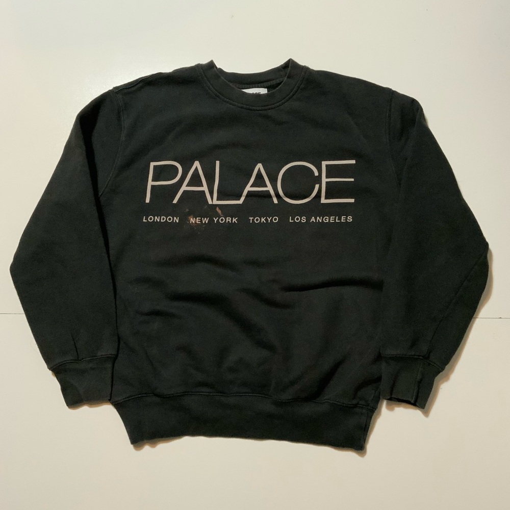 Palace Skateboards Globaller World Tour Terry Cotton Crewneck Sweatshirt - Picture 2 of 11